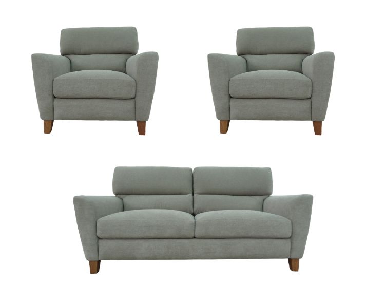 SALA LINEA UNO MUEBLES 3-1-1 CUERPOS ANDROS BEIGE OSCURO - 8