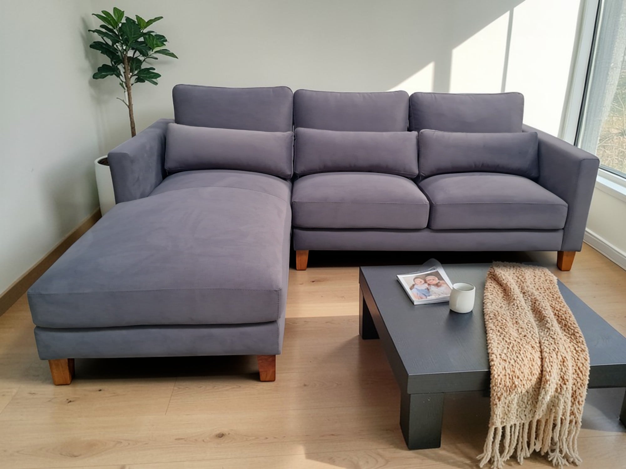 SECCIONAL LINEA UNO MUEBLES MARTINA HUMO - 2