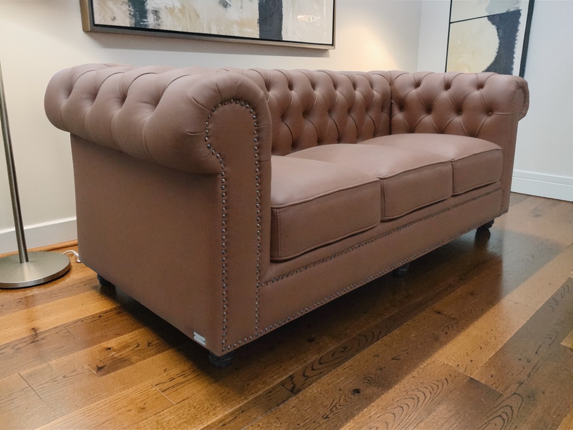 SOFÁ LÍNEA UNO MUEBLES CHESTERFIELD 3 CUERPOS - 2
