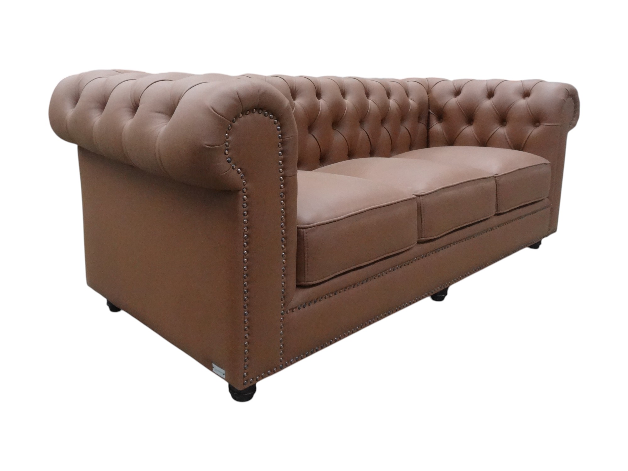 SOFÁ LÍNEA UNO MUEBLES CHESTERFIELD 3 CUERPOS - 4
