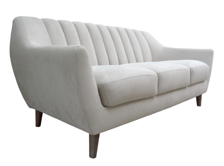 SOFA LINEA UNO MUEBLES 3 CUERPOS VALERIA MARFIL - 2
