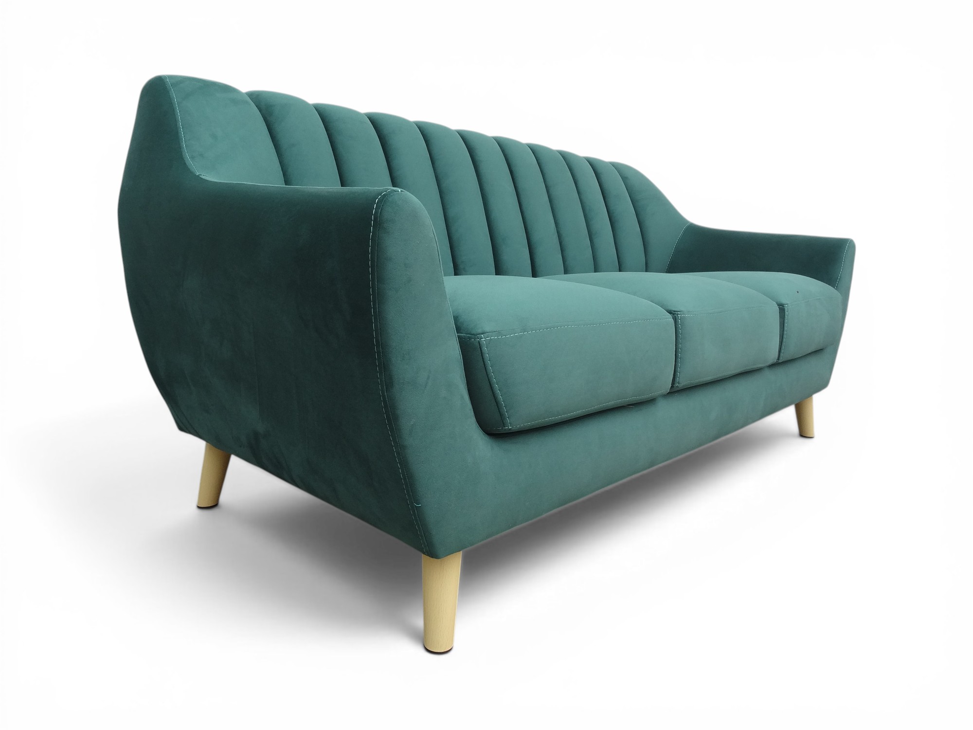 SOFA LINEA UNO MUEBLES 3 CUERPOS VALERIA VERDE - 4