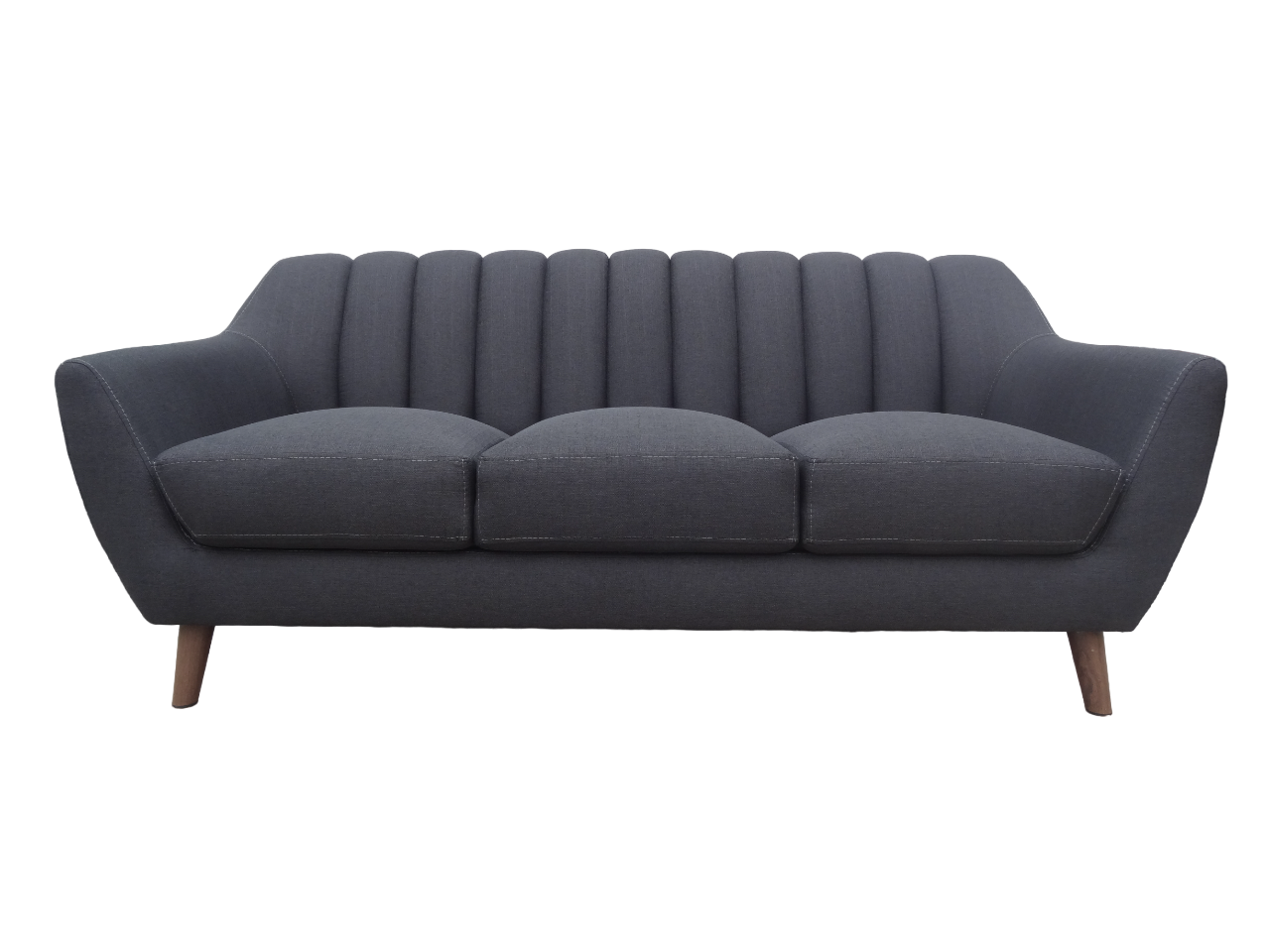 SOFA LINEA UNO MUEBLES 3 CUERPOS VALERIA GRIS - 3