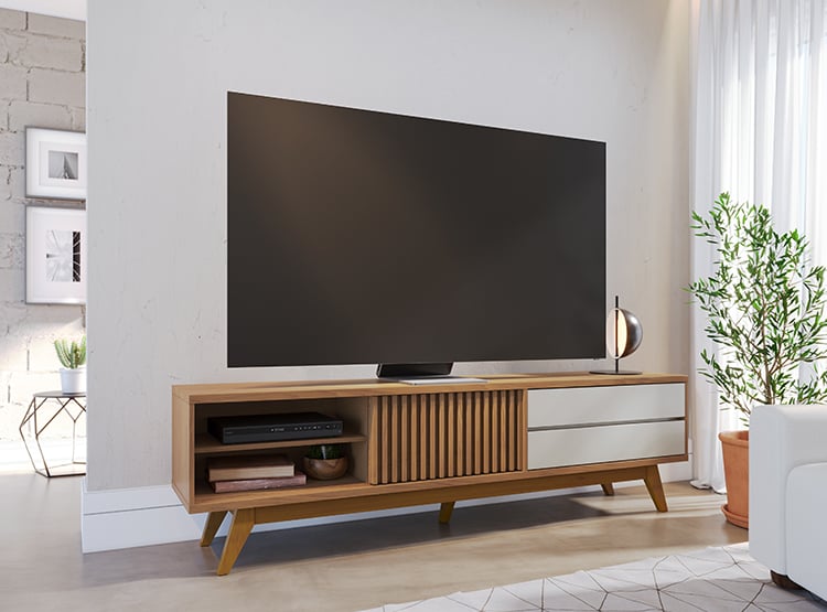 MESA DE TV PAZART MUEBLES JANEIRO FREIJO - 1
