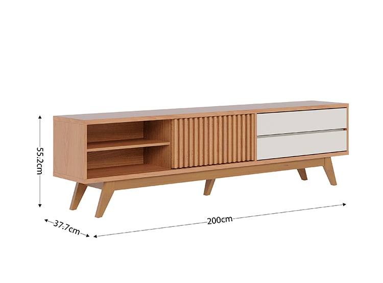 MESA DE TV PAZART MUEBLES JANEIRO FREIJO - 2