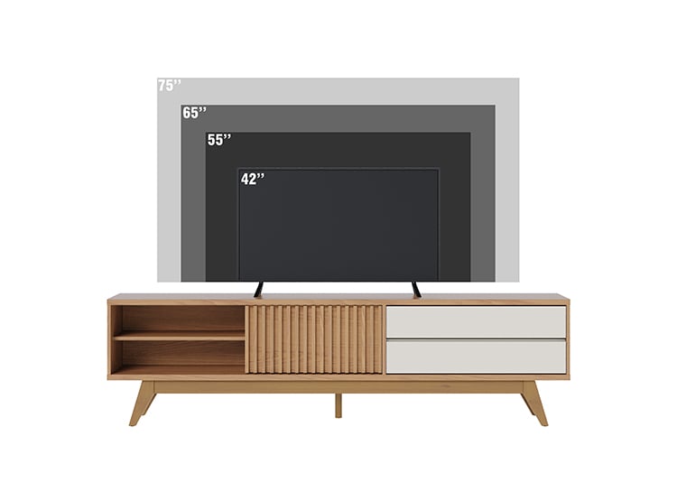 MESA DE TV PAZART MUEBLES JANEIRO FREIJO - 3