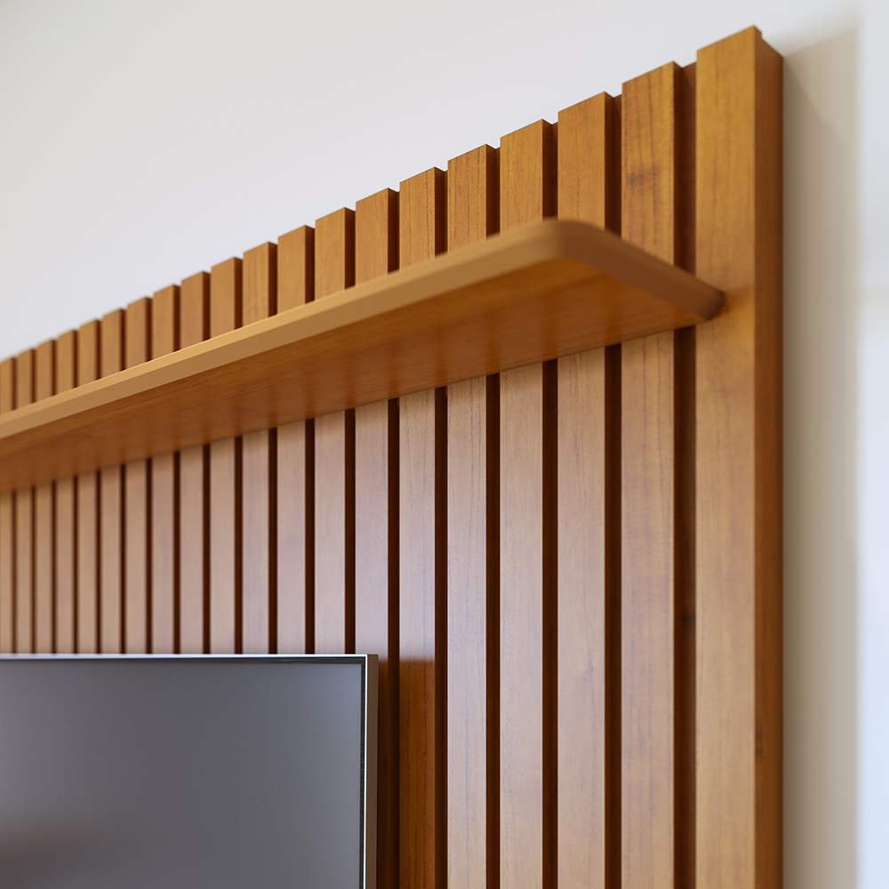 CENTRO DE ENTRETENIMIENTO PANEL LOFT 1.8 NATURE Y OFF WHITE - 3