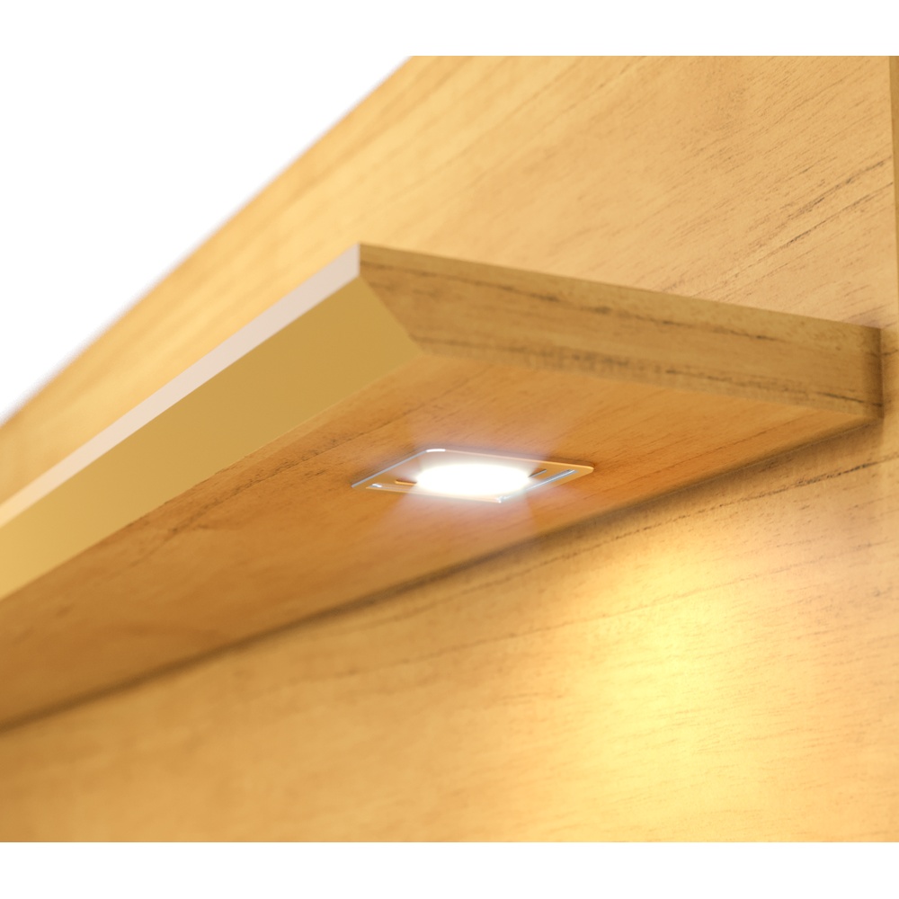 CENTRO DE ENTRETENIMIENTO PANEL DECORE LED 1.8 NATURE Y OFF WHITE - 3