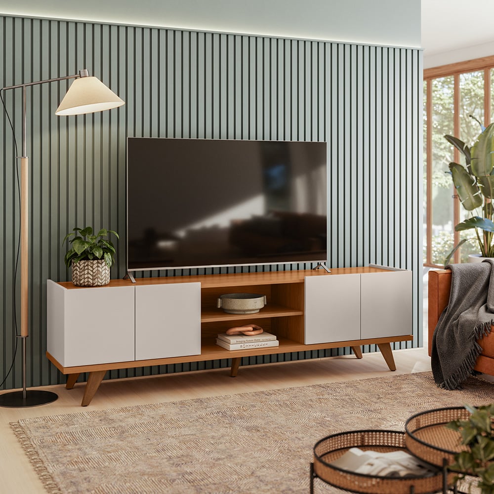 MESA DE TV CORDOBA OFF WHITE - 1
