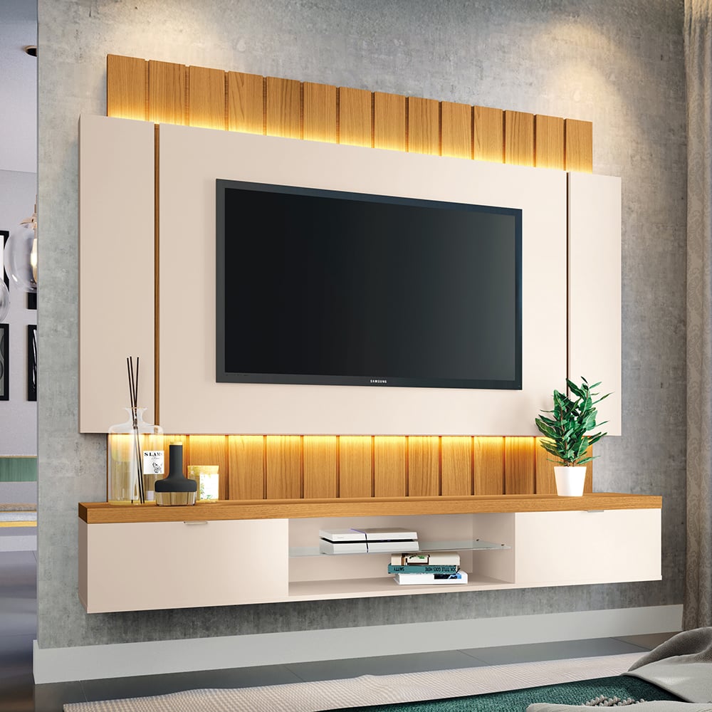 CENTRO DE ENTRETENIMIENTO DE TV PANEL BONN OFF WHITE - 1