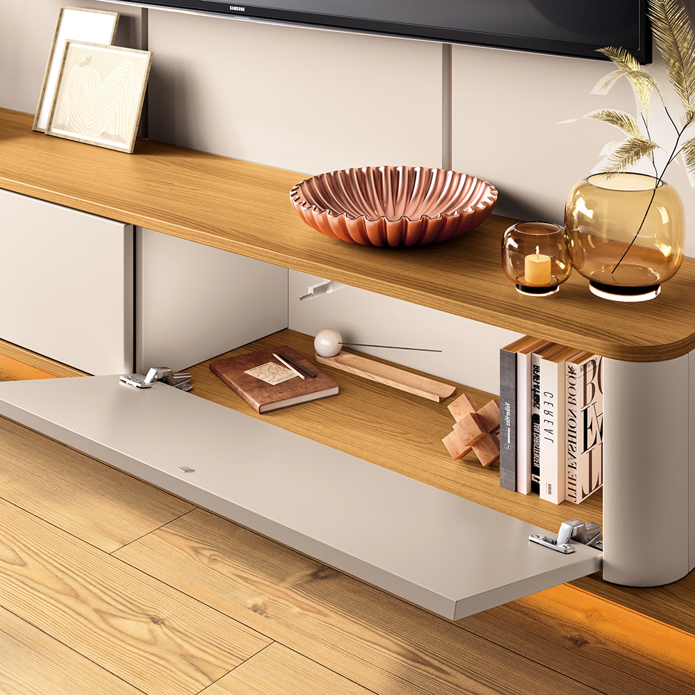 CENTRO DE ENTRETENIMIENTO DE TV PANEL BREMEN OFF WHITE - 3