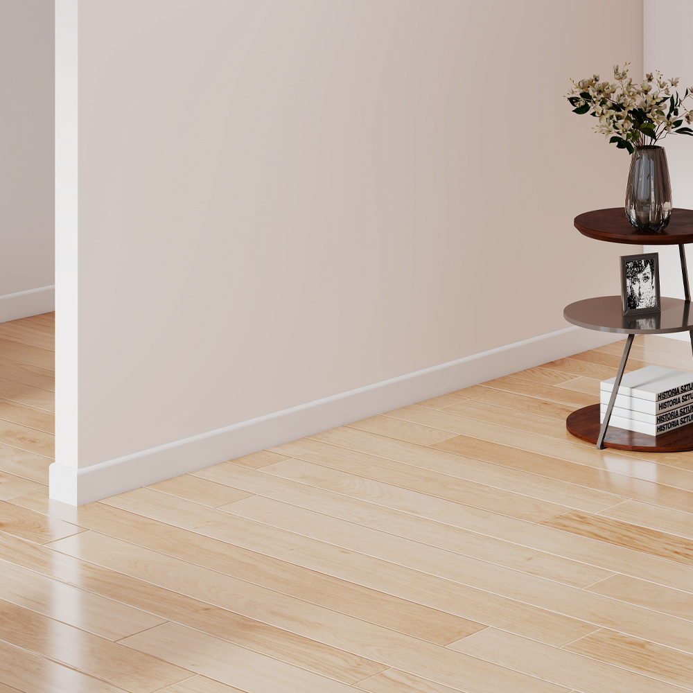 ZOCALO POLIESTIRENO CURVO ARC COLOR BLANCO DE 7CM 2.4M - 2