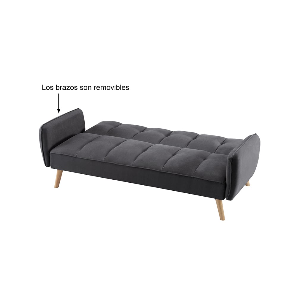 SOFÁ CAMA FUTÓN MIRANDA GRAFITO - 3