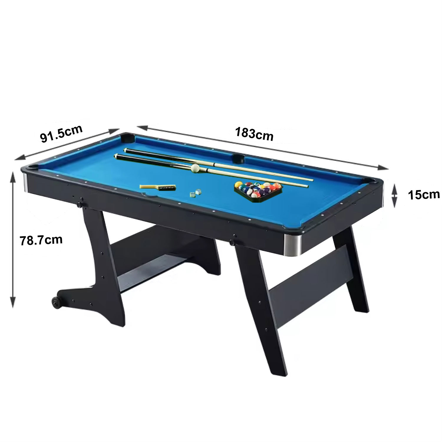 MESA DE BILLAR, PING PONG, MESA DE ESTUDIO – PLEGABLE MULTIJUEGOS 3 EN 1 - 7