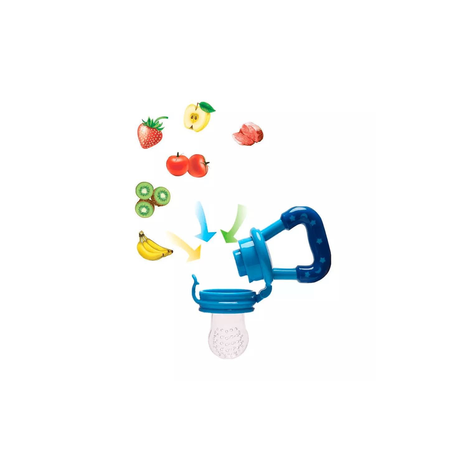 CHUPÓN ALIMENTADOR DE FRUTAS PARA BEBES AZUL - 1