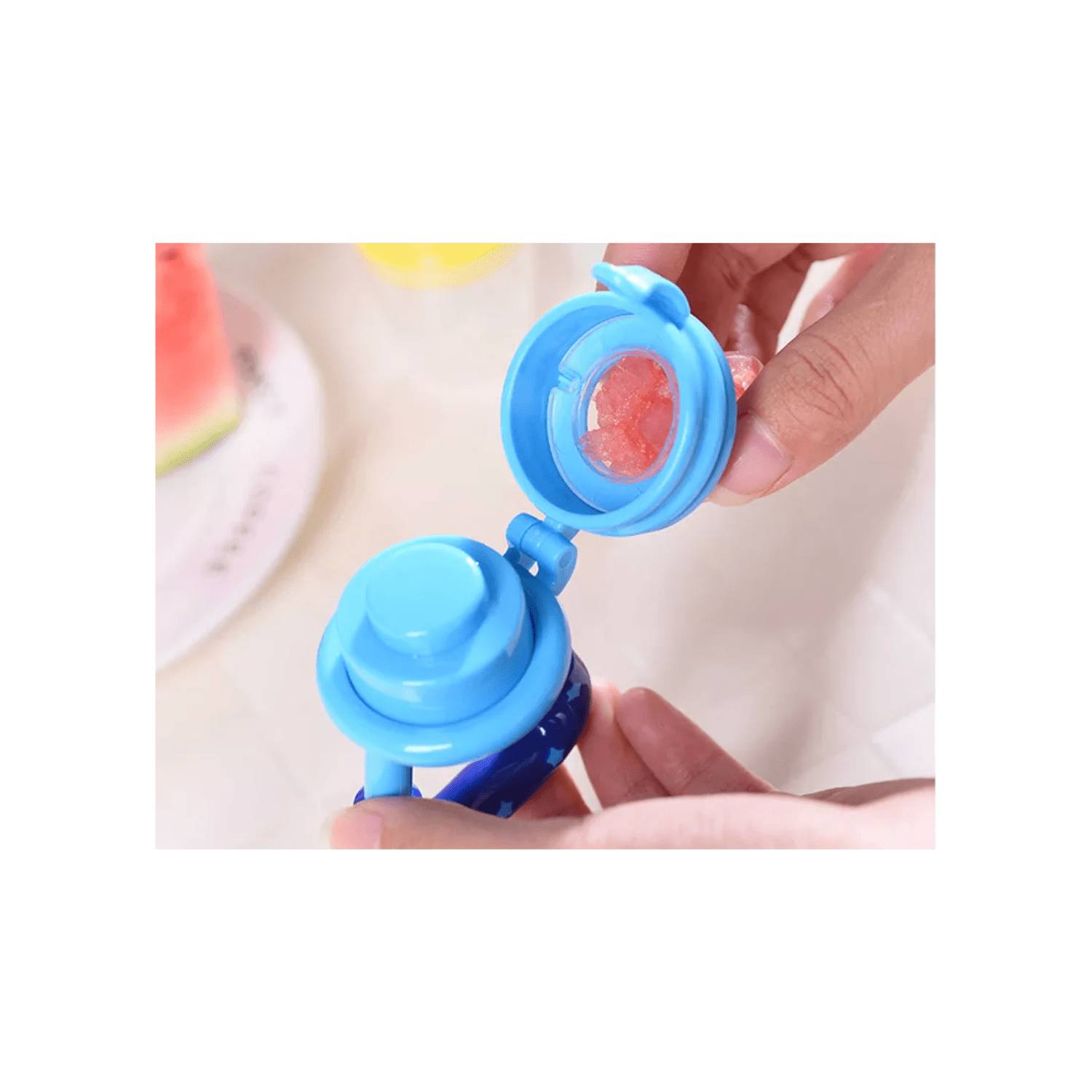 CHUPÓN ALIMENTADOR DE FRUTAS PARA BEBES AZUL - 5