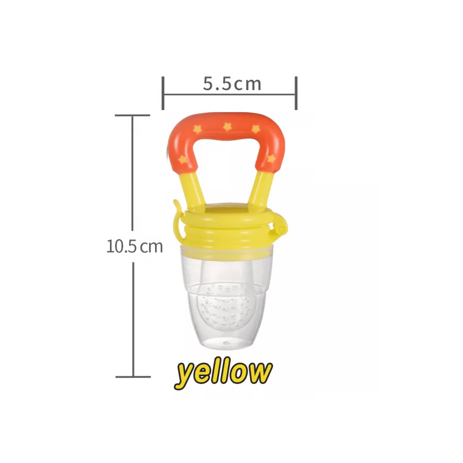 CHUPÓN ALIMENTADOR DE FRUTAS PARA BEBES AMARILLO - 5
