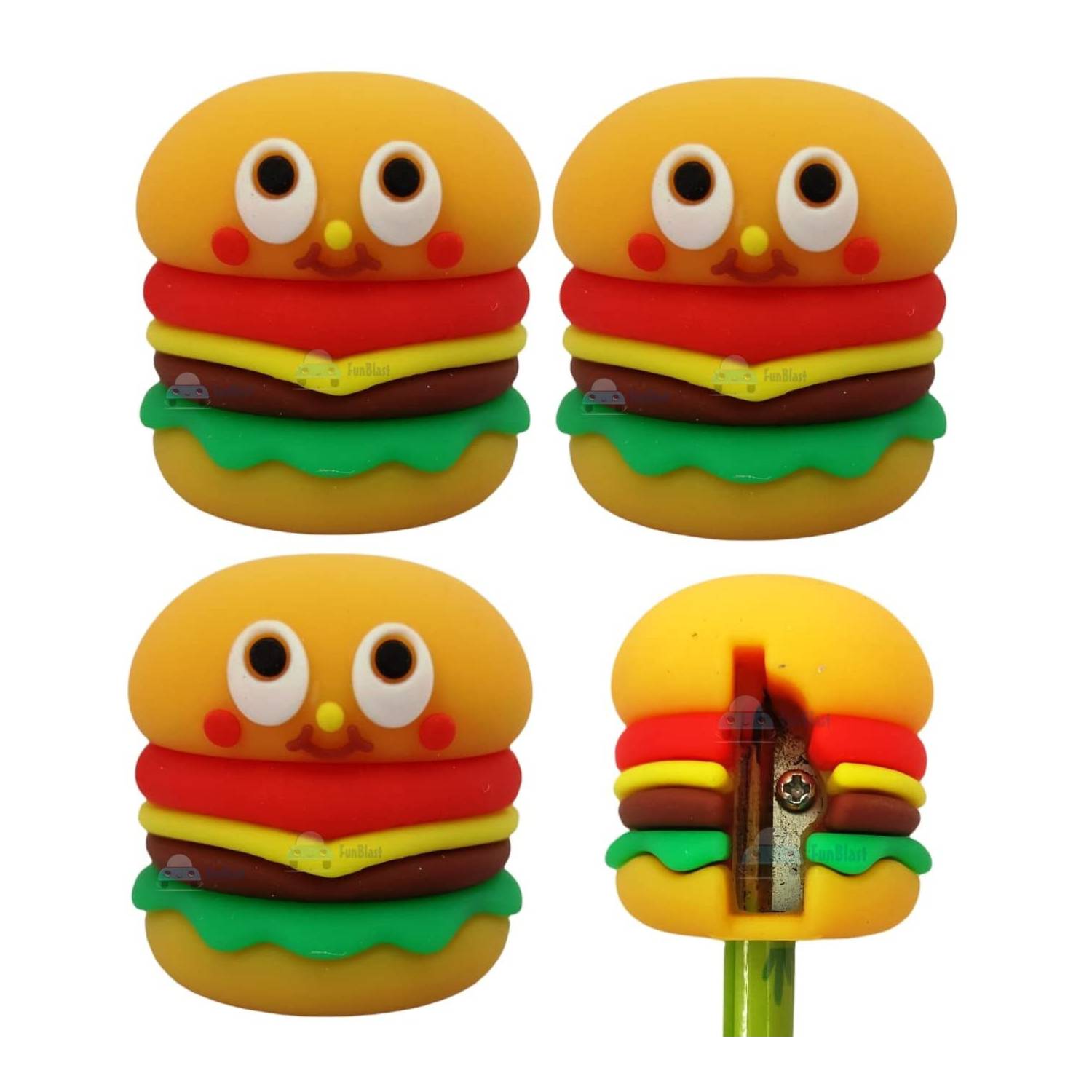 SACAPUNTAS DE SILICONA - MODELO HAMBURGUESA - 3
