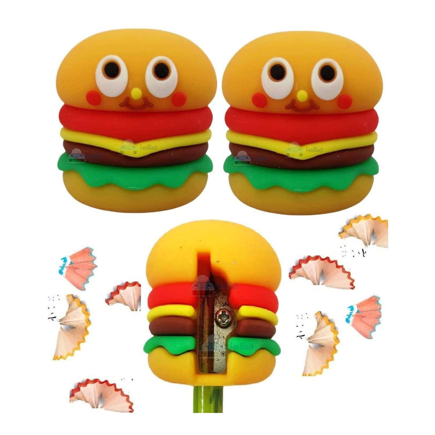 SACAPUNTAS DE SILICONA - MODELO HAMBURGUESA - 4
