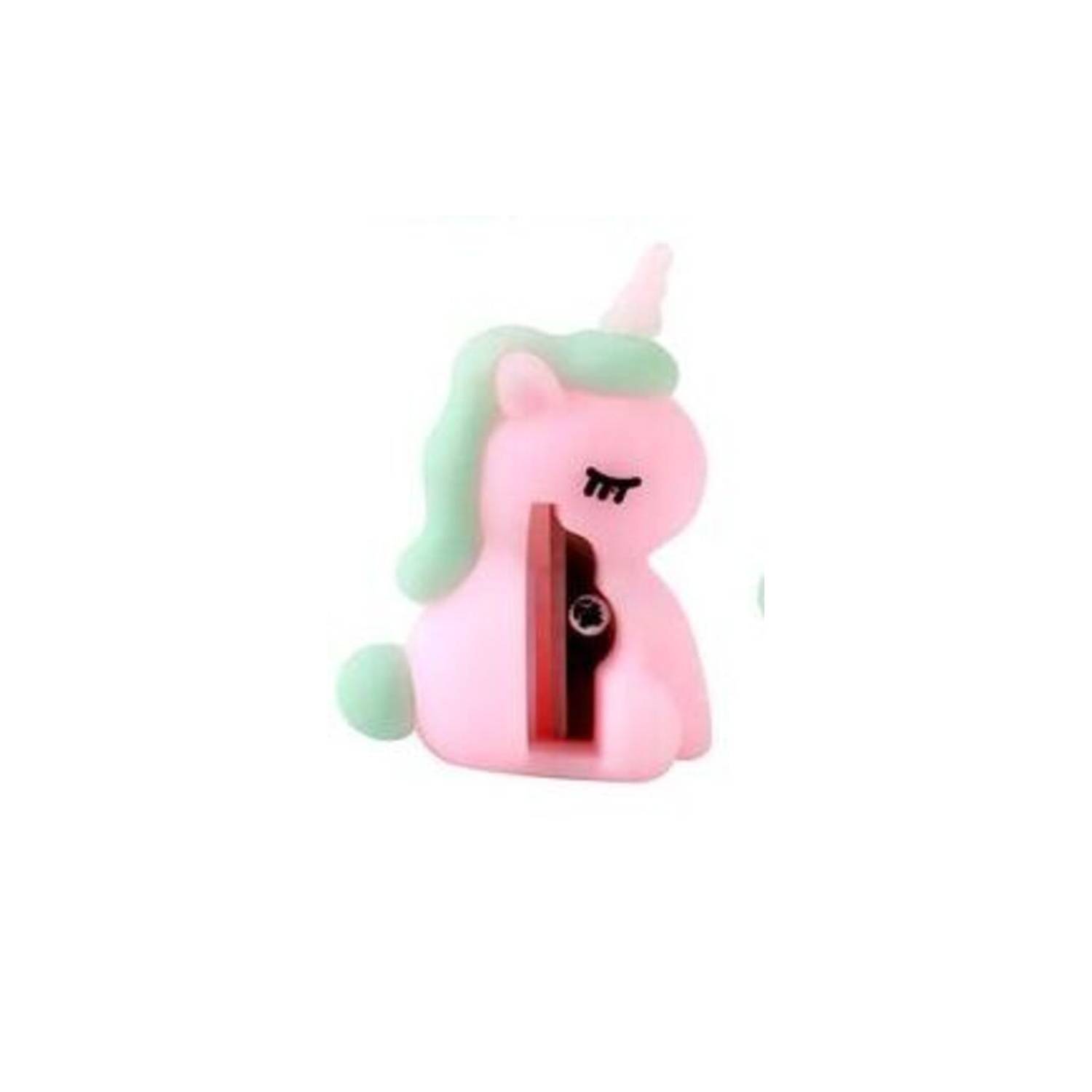 SACAPUNTAS - TAJADOR PARA LÁPICES - MODELO UNICORNIO ROSA - 2