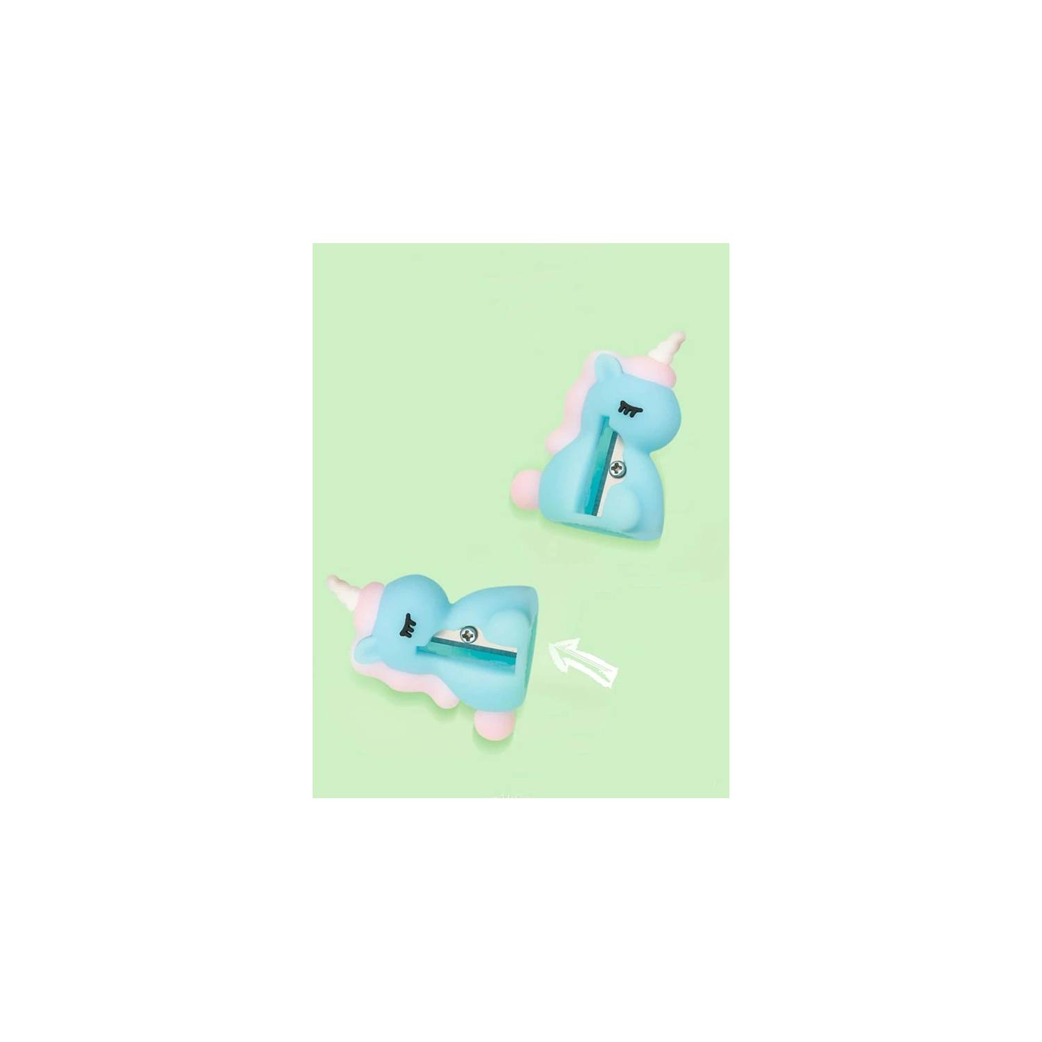 SACAPUNTAS - TAJADOR PARA LÁPICES - MODELO UNICORNIO ROSA - 4