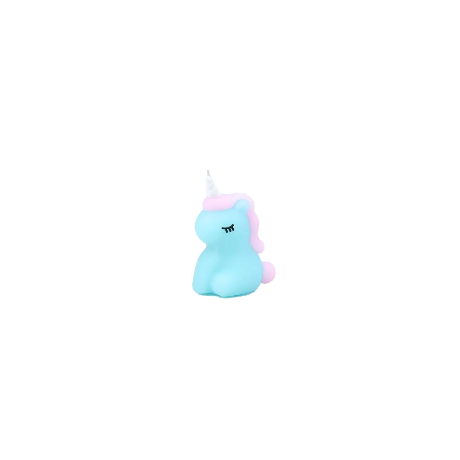 SACAPUNTAS - TAJADOR PARA LÁPICES - MODELO UNICORNIO CELESTE - 3