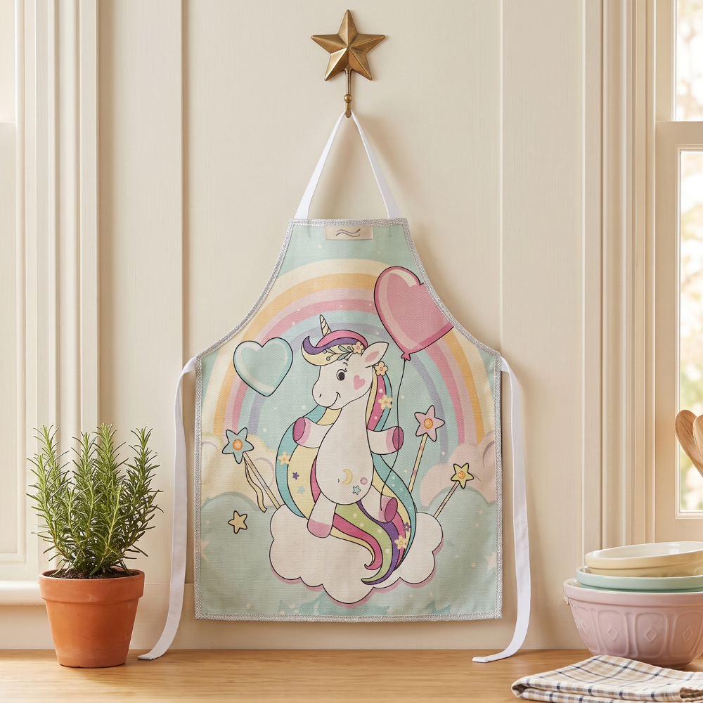 MANDIL-DELANTAL PARA NIÑOS DE UNICORNIO - MULTICOLOR - 3