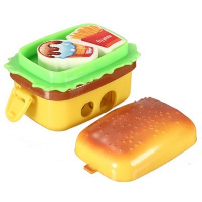 SACAPUNTAS DE HAMBURGUESAS CON DOS BORRADORES - 1
