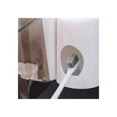 DISPENSADOR ORGANIZADOR DE PASTA DE DIENTES Y CEPILLOS PARA BAÑO - 2