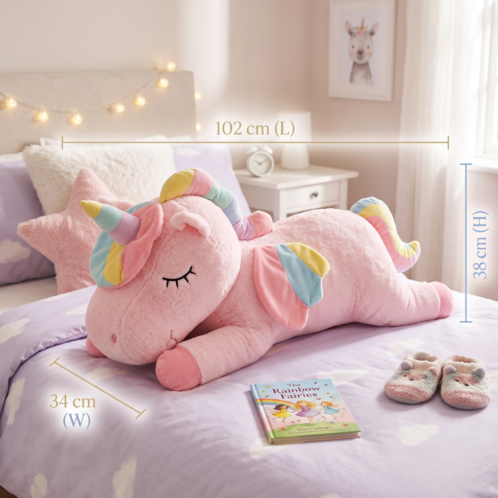 PELUCHE KAWAII UNICORNIO ROSADO - 3