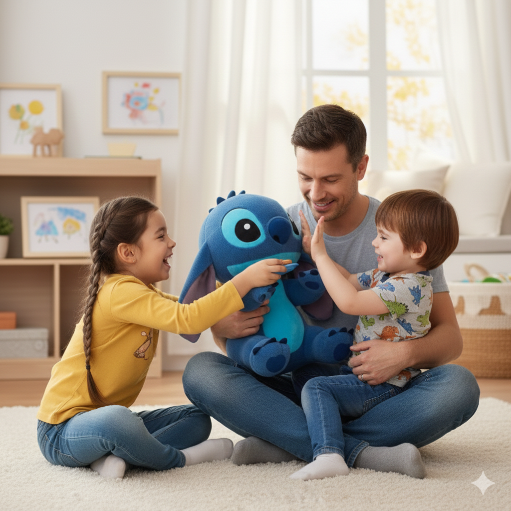 PELUCHE EXTRATERRESTRE TIERNO AZUL GIGANTE - 4