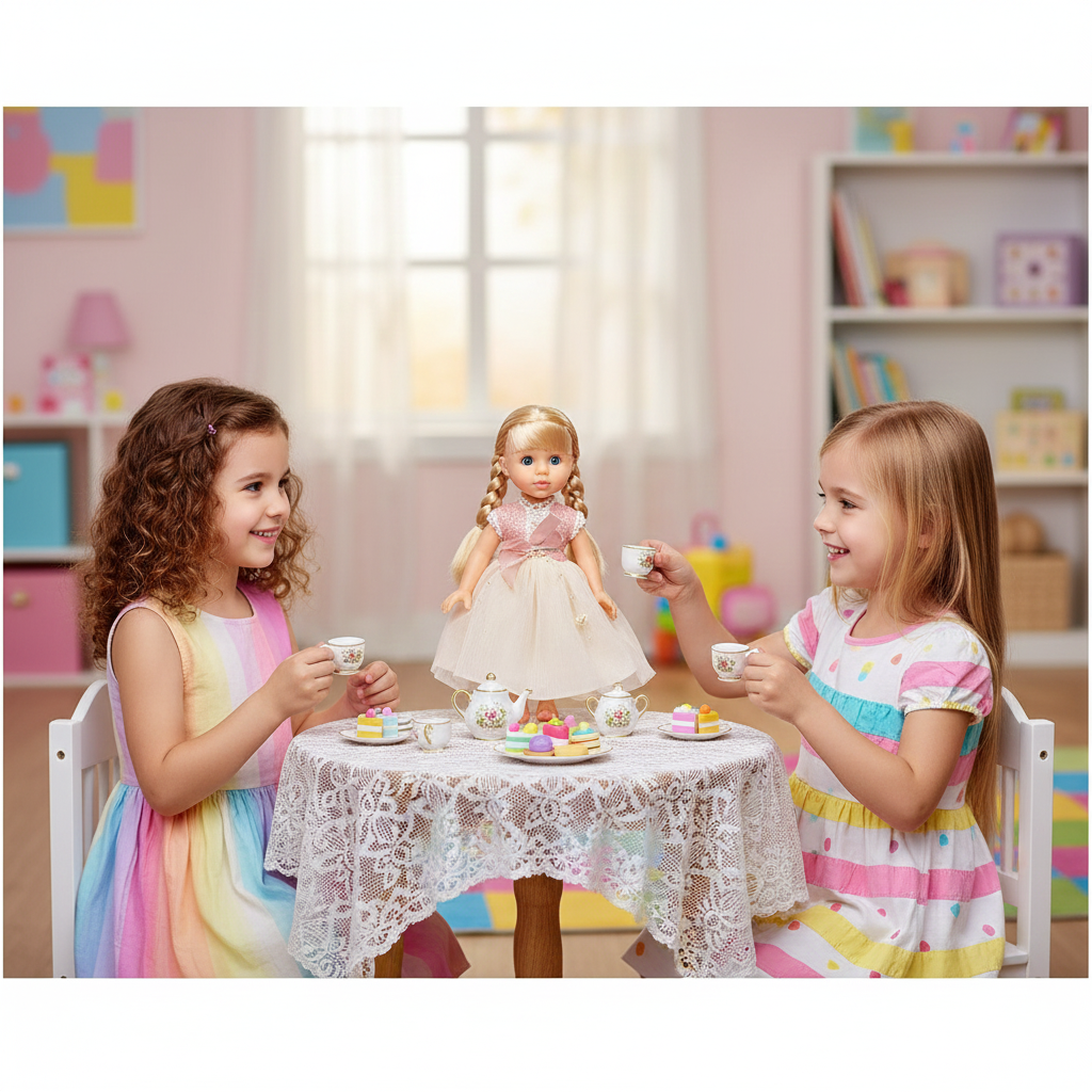 MUÑECA BABY LOVELY TRENZAS RUBIA - 4