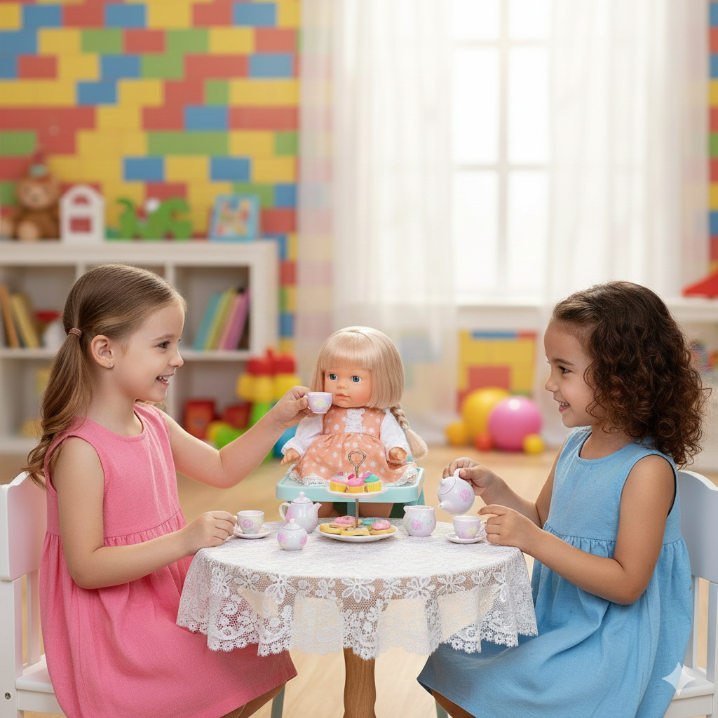 BABYDOLL MUSICAL + SET DE COMER - 4
