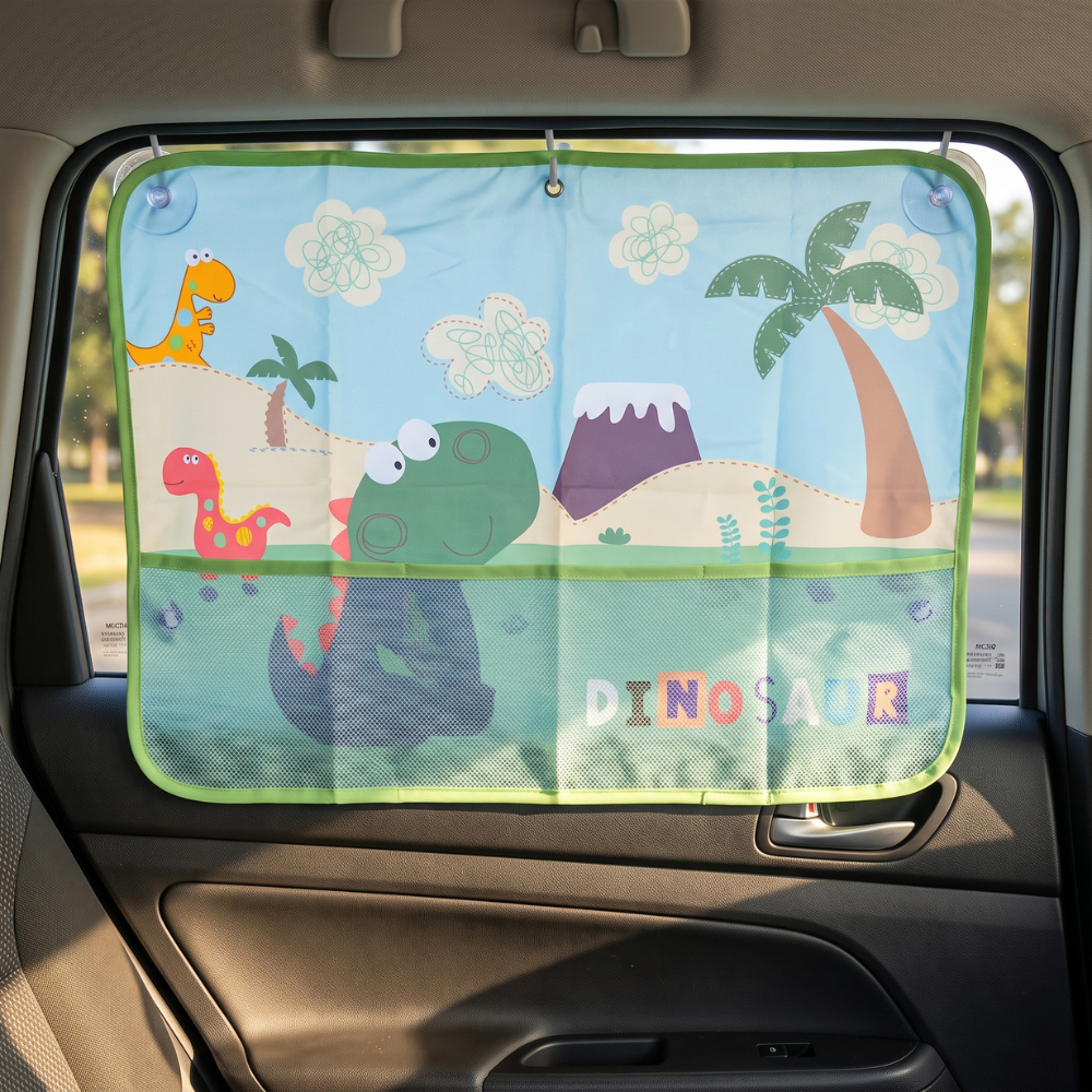 CORTINAS PARA AUTO - MODELO DINOSAURIOS - 1