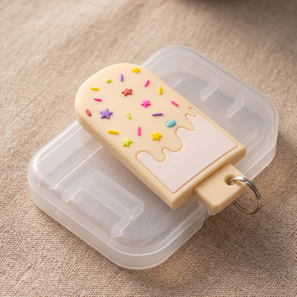 MORDEDORES BEBE PALETA HELADO CREMA - 1
