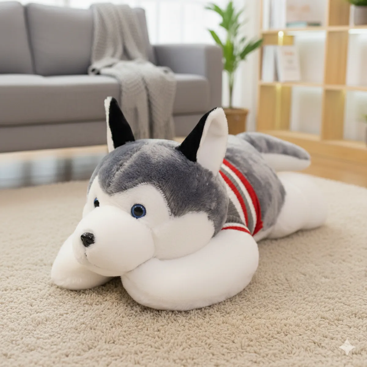 PELUCHE DE PERRO SIBERIANO MEDIANO - 1
