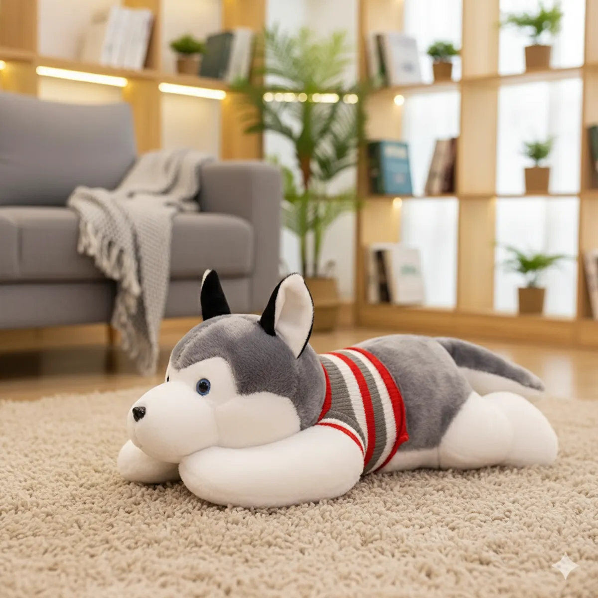 PELUCHE DE PERRO SIBERIANO MEDIANO - 2