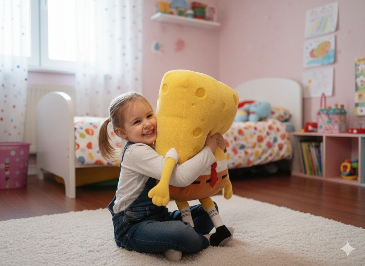 PELUCHE DE ESPONJA GIGANTE AMARILLO - 2