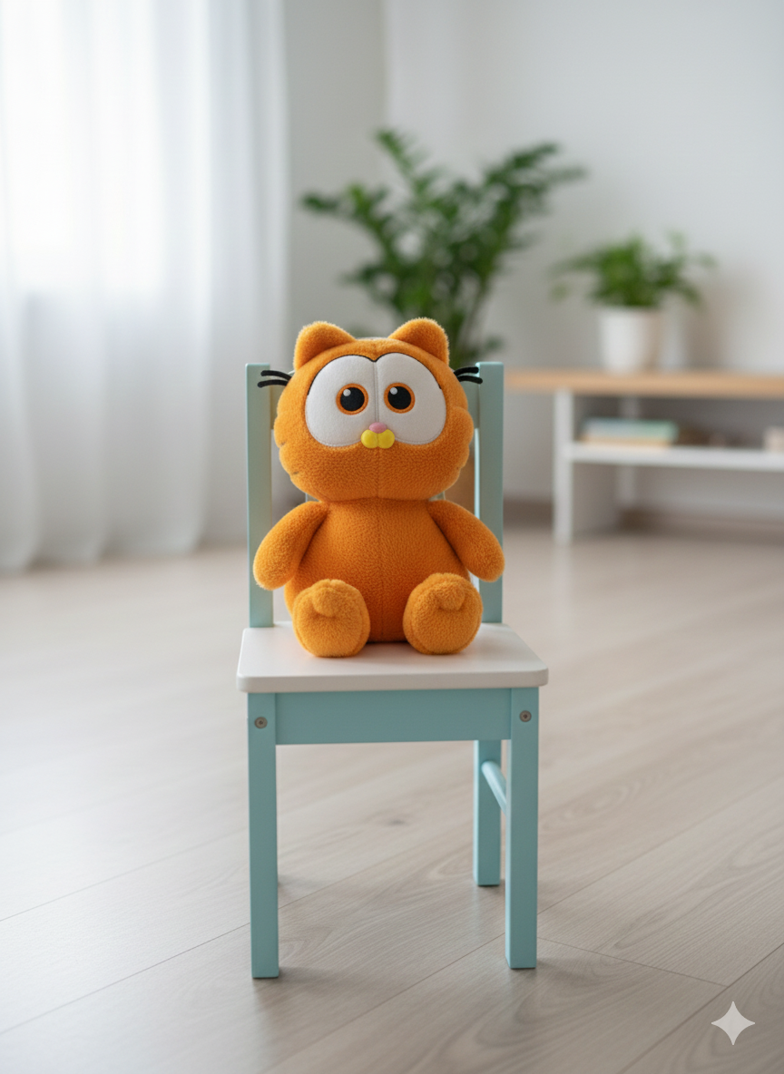 PELUCHE DE GATO NARANJA PEQUEÑO - 2