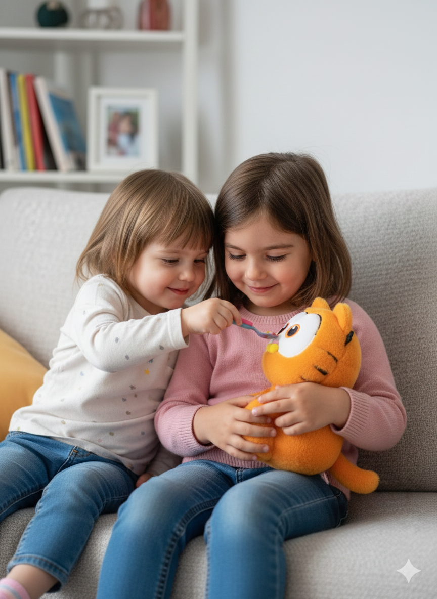 PELUCHE DE GATO NARANJA PEQUEÑO - 4