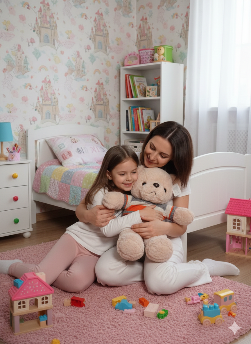 PELUCHE DE OSO CON CHOMPA TEJIDA NARANJA Y CREMA 54 CM - 4