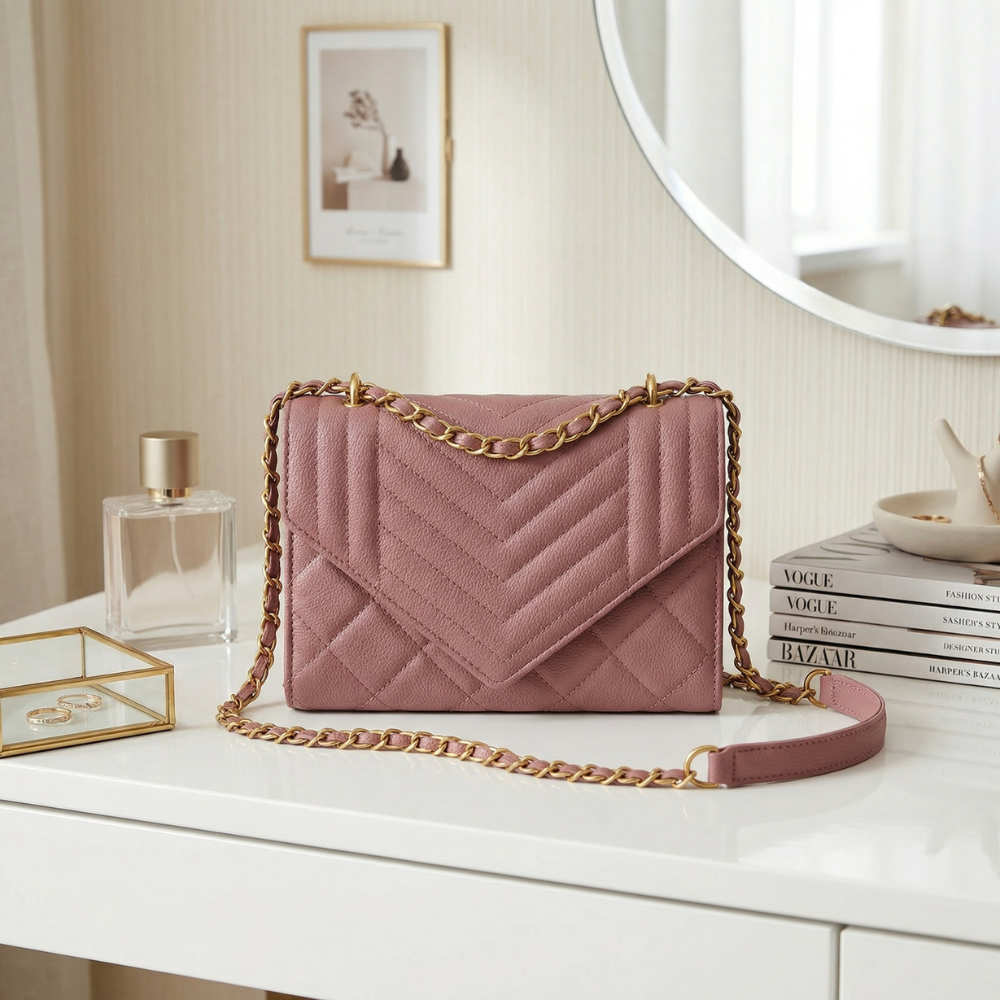 CARTERA MORRAL ROSADO - 2