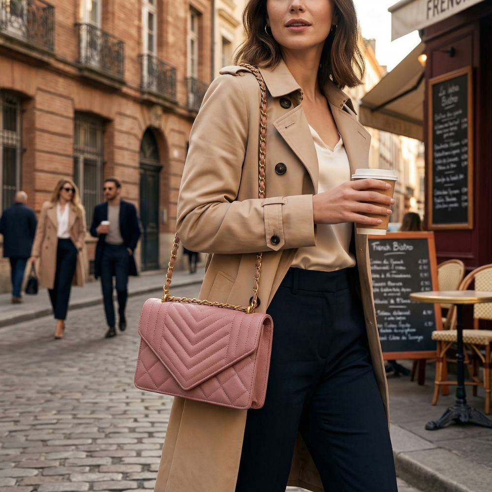CARTERA MORRAL ROSADO - 4