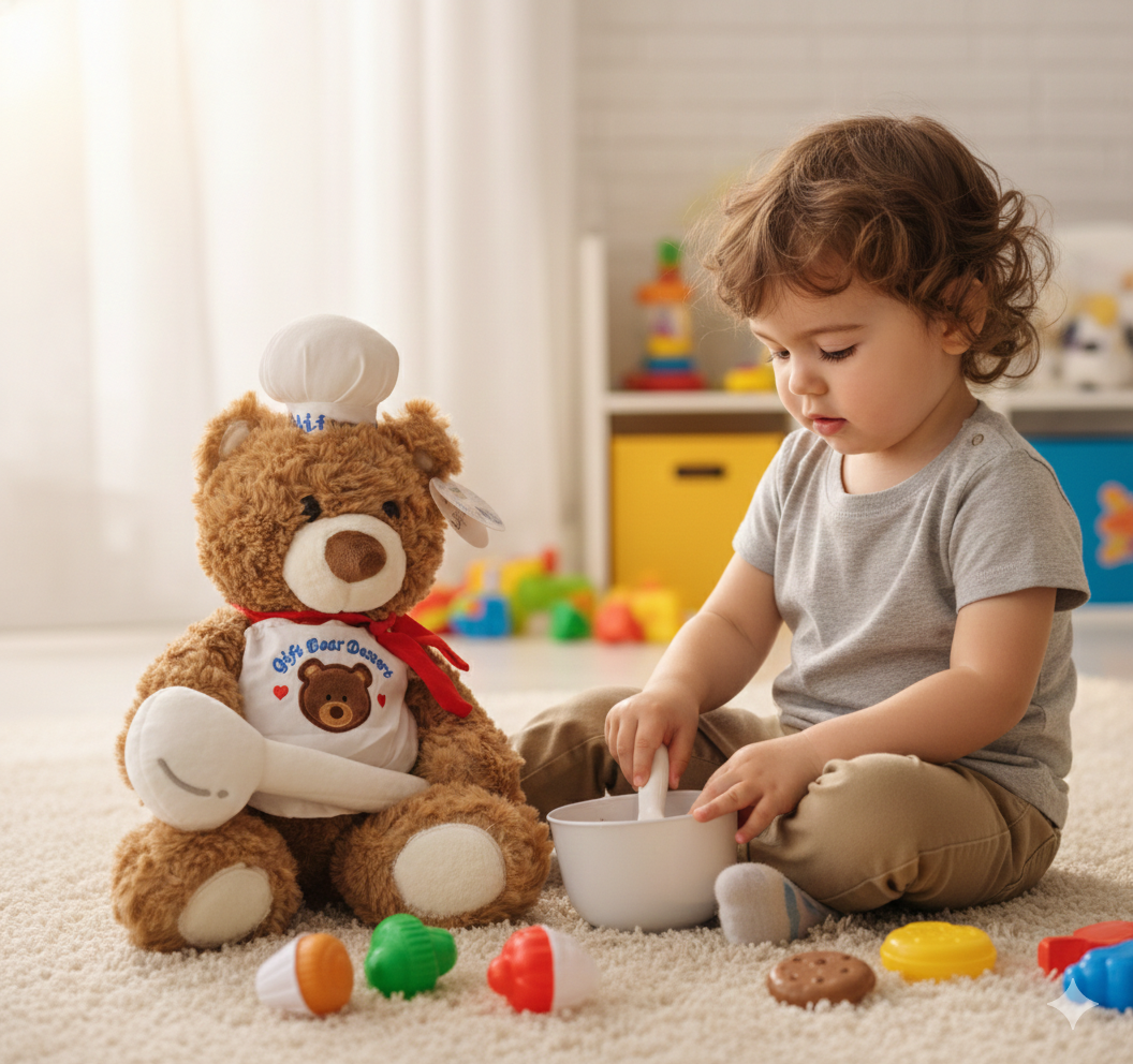 PELUCHE OSO CHEF 28 CM - 2