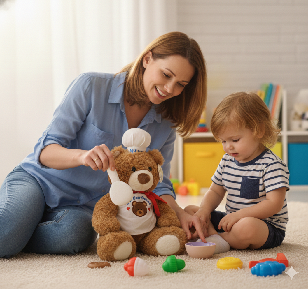 PELUCHE OSO CHEF 28 CM - 3