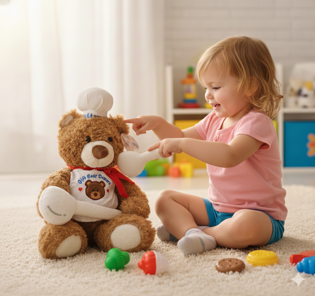 PELUCHE OSO CHEF 28 CM - 4