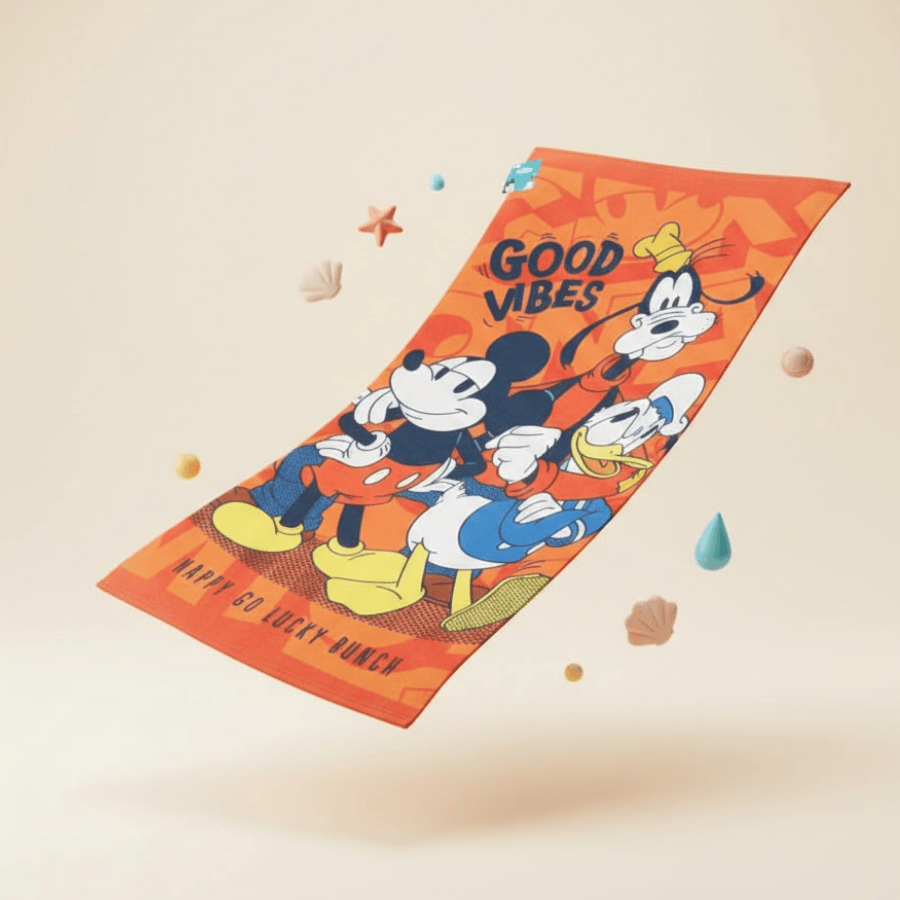 TOALLA PARA PLAYA AMIGOS DE MICKEY MOUSE NARANJA 140X70CM - 2