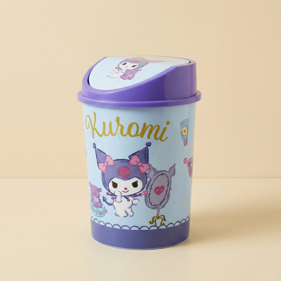 TACHO DE BASURA KAWAII CONEJITA MORADA 30 CM - 1