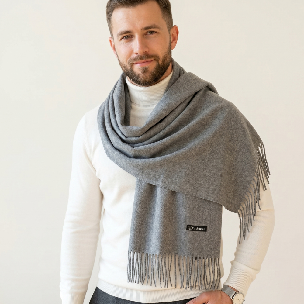 BUFANDA PARA VARÓN GRIS - 4