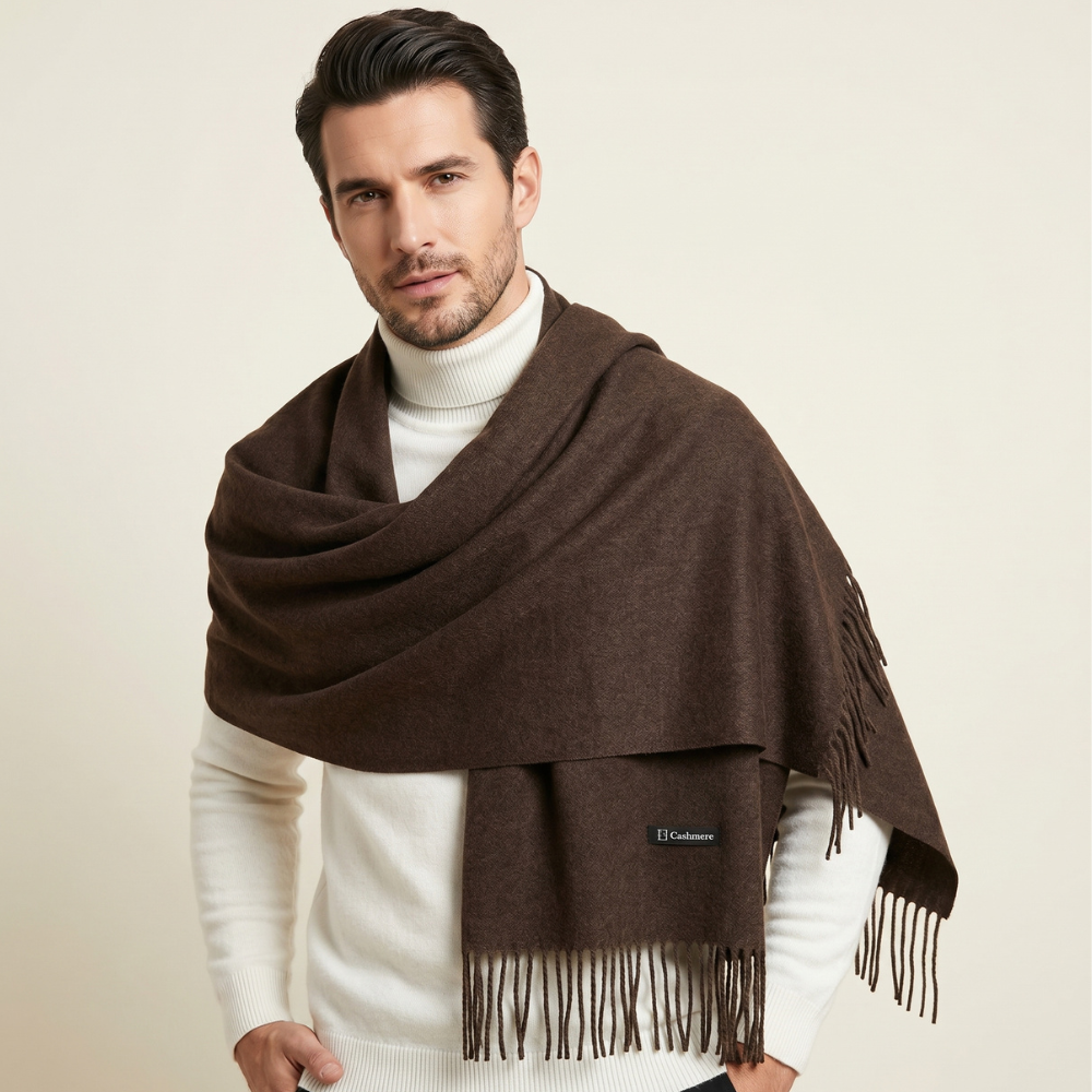 BUFANDA PARA VARÓN MARRÓN OSCURO - 2
